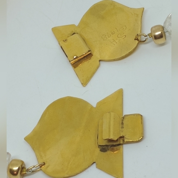 * vintage 1978 Carlton Ridge signed Sutton Hoo stone buckle front necklace - Picture 4 of 7